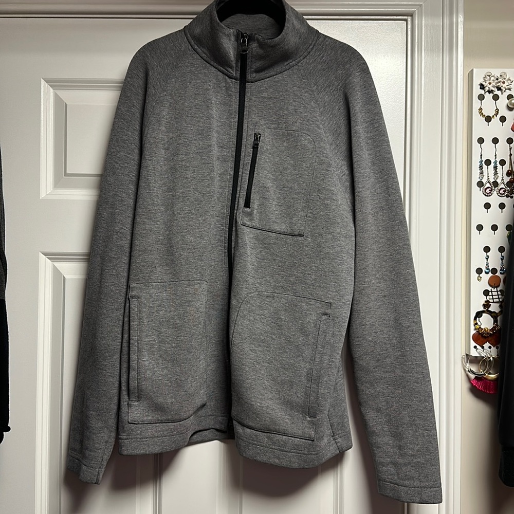 Banana Republic Men’s Grey Zip Up Size L